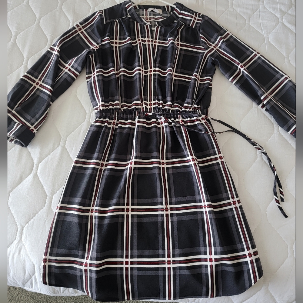 LOFT Plaid Dress - Xs